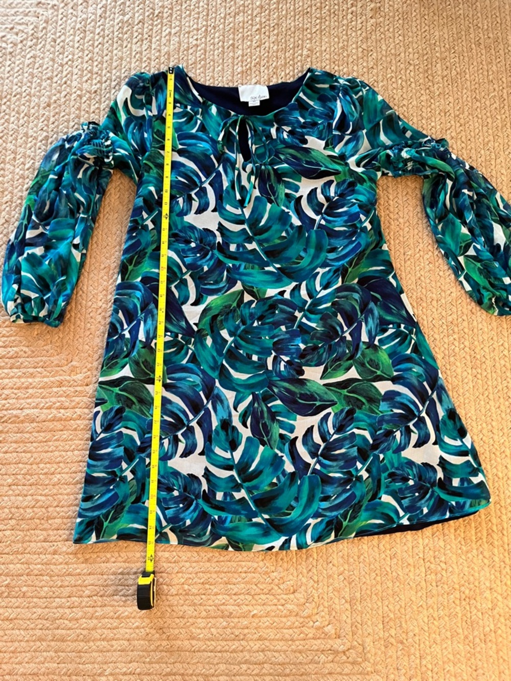 Chloe Oliver from Anthropologie Tropical Palm Leaf Shift Dress - Picture 14 of 15